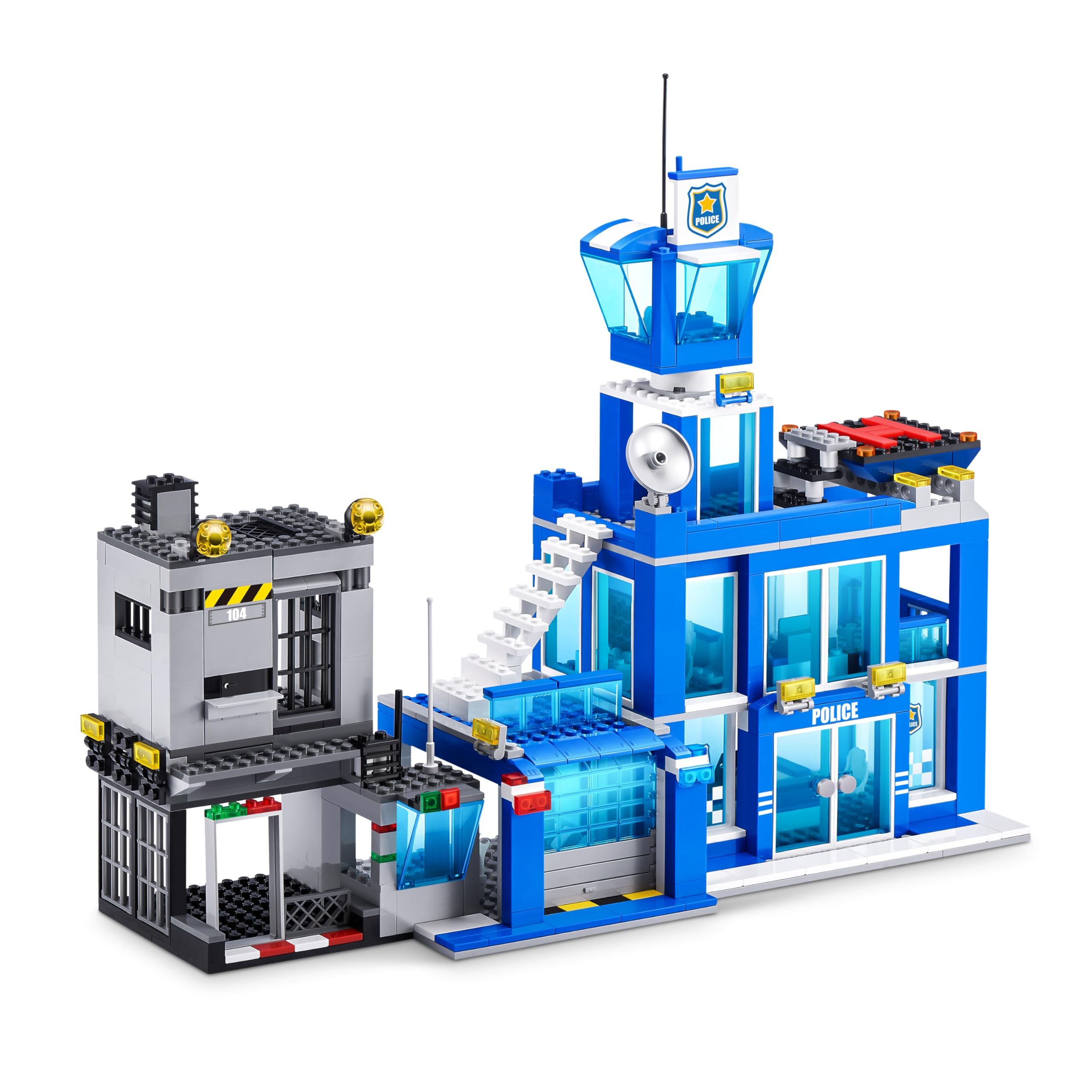 Amazon.com: MAX Adventure Police Headquarters Playset (889 pieces